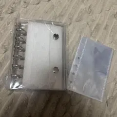 新品 A7 ６穴 シール バインダー シール帳 クリア 透明★