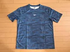 Reebok 半袖Tシャツ ブルー 総柄