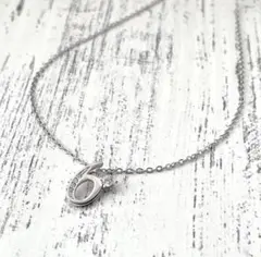 クリスタル ナンバーネックレス＊ステンレスネックレス＊数字＊金属アレルギー対応