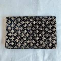 インド刺繍　ベルベット　ウォレット　ポーチ　小物入れ