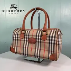 希少✨Burberrys バーバリー ミニボストン ノバチェック ブラウン