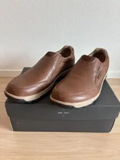 ROCKPORT ブラウンレザー スリッポンシューズのサムネイル