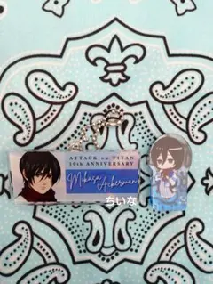 進撃の巨人　進撃フェス　VASARA　キーホルダー　アクリルブロック　ミカサ