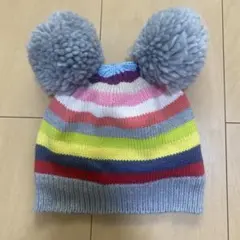 baby GAP ベビー ニット帽 ボンボン付き