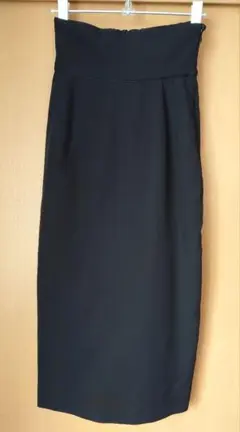 【本日限定値下新品】riendaブラックタイトスカート ウエストゴム S