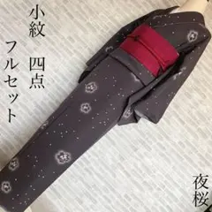 小紋　フルセット　桜　夜桜　花びら　淡い光　可愛らしい　お出掛け　お散歩　Q5