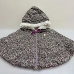 花柄フード付きアウター 95cmまで対応