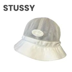 STUSSY バケットハット メッシュ ストューシー ハット 帽子 L 古着