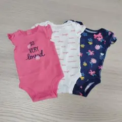 最終値下げ!!【Carter's】ロンパース3枚セット3M