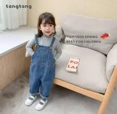 ★オーバーオール★ KIDS デニム パンツ キッズ 子供服　110のサムネイル