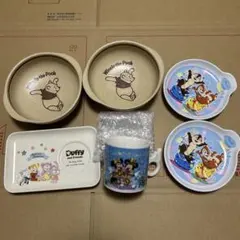 ディズニー食器6点セット プーさん　ダッフィー　チップとデール　ランド30周年