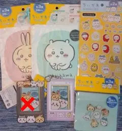 ちいかわ　巾着、シール、カードケースセット