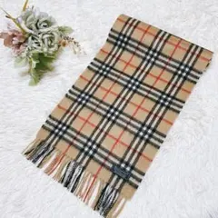 BURBERRYS ノバチェック カシミヤ100％マフラー ベージュ