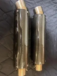 DANMOTO カーボン　汎用マフラー 2本セットのサムネイル