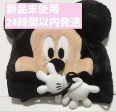 【新品匿名発送】ディズニー ミッキーマウス 手ポンポン付きファンキャップ