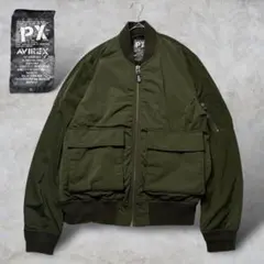 美品 AVIREX MA-1 フライトジャケット PX カーキ XL