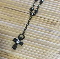 お値下げ！豪華クロスボールチェーンネックレス