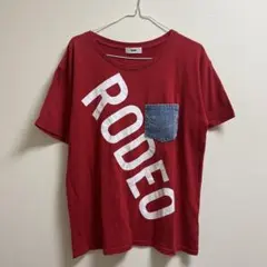 RODEO CROWNS ロデオクラウンズ Tシャツ 半袖 レッド 古着 y2k