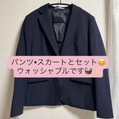ZARA コンフォートスーツブレザー セットアップ ネイビーブルー ウール