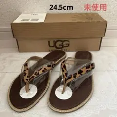 【未使用】UGG　アグ　レオパード　ヒョウ柄　トング　サンダル　24.5cmのサムネイル