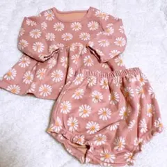 【美品】mamaraku✿お花柄セットアップ