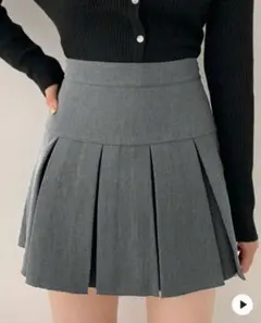 SHEIN グレー プリーツスカート ミニスカート