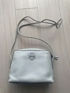 Tory Burch スカイブルー レザーショルダーバッグ