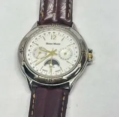 HUGO MAXX 腕時計 稼働品 アンティーク ラウンド ムーンフェイズ