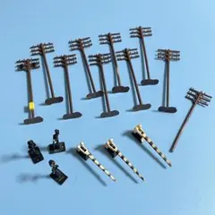 【6057】Nゲージ Bachmann風景アクセサリー電柱　ジャンクパーツセットのサムネイル