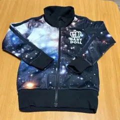 BABY DOLL 宇宙柄 パーカー90cm