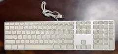 Apple Mac 有線 キーボードUS配列 A1243 中古のサムネイル