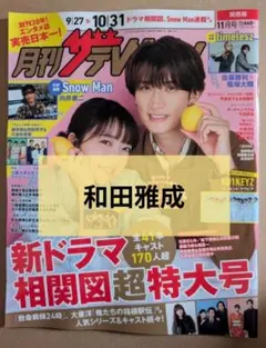 月刊ザテレビジョン 和田雅成 切り抜き