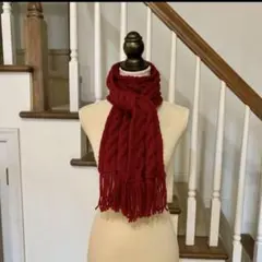 手編みマフラー