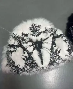 Rabbit.b fur design beanie