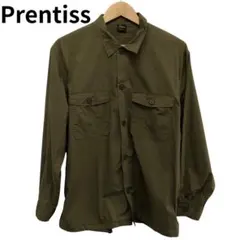 プレンティス　カーキ系　長袖シャツ　メンズ　XL カジュアル　ポケット