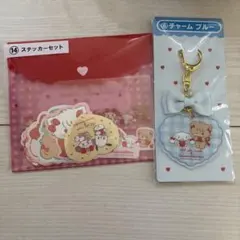 Lilalamode×サンリオ　当りくじ　ステッカー　チャーム　ブルー