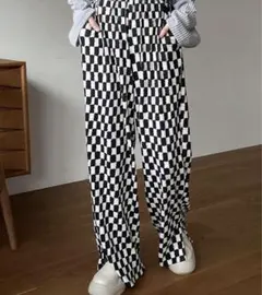 レディース チェックパンツ