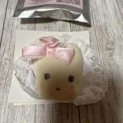 シークレットヘアクリップ サンリオ マロンクリーム　フリル