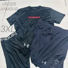 美品✨アンダーアーマー 3点セット 3XL トレーニングウェア ビッグサイズ