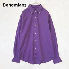 Bohemians/Shirt Long Sleeve S Heart Beetle Embroidery Button Down Made in Japan