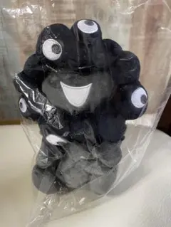 大阪関西万博　EXPO2025 黒ミャクミャクお手玉風ぬいぐるみ　S 新品