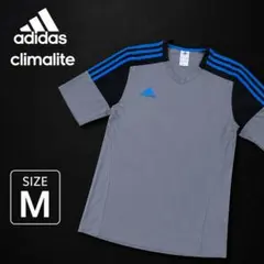 adidas Tシャツ ランニング サッカー スポーツウェア グレー M