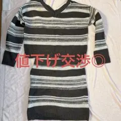 （値下げ◎）CECIL McBEE ニット　セットアップ　ボーダー