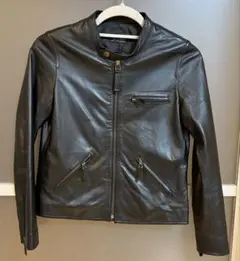 【美品】J-white ラムレザージャケット　革ジャン　羊革