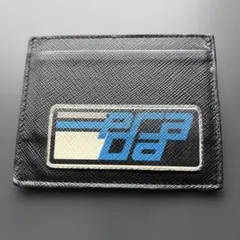 ○☆新品 未使用 プラダ サフィアーノレザー ラゲッジタグ ネイビー