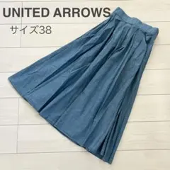 UNITED ARROWS コットンフレアスカート38のサムネイル