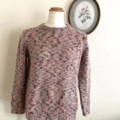 サニーレーベル　ミックスカラー　ニット　プルオーバー　レディース