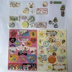 わんわん遊園　わんわん銀行　わんわん学校　平成レトロ　シール　当時物