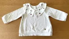 【petit main】 長袖 襟付きTシャツ 80cm