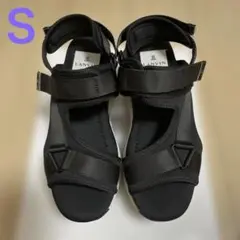 ランバンオンブルー バックストラップサンダル　ブラック　S